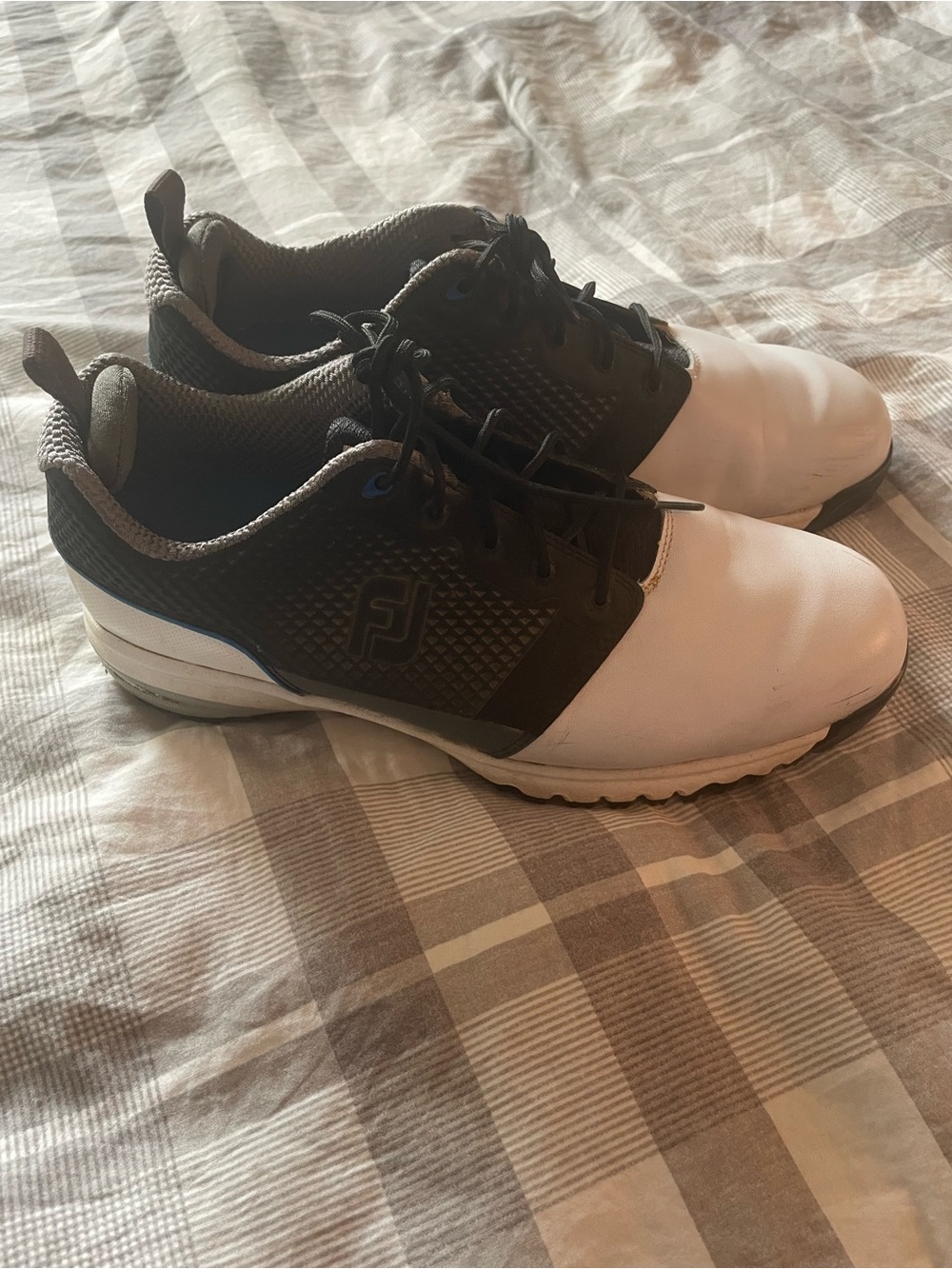 FootJoy Men's Golf Sneakers in White and Black